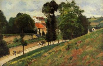 卡米耶 畢沙羅 The Saint-Antoine Road at l'Hermitage, Pontoise